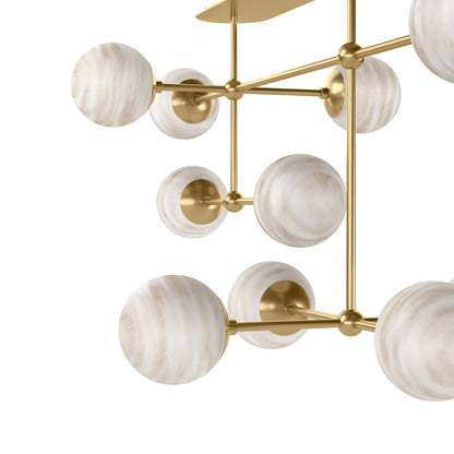 Armstrong Small Linear Chandelier-Black Gunmetal