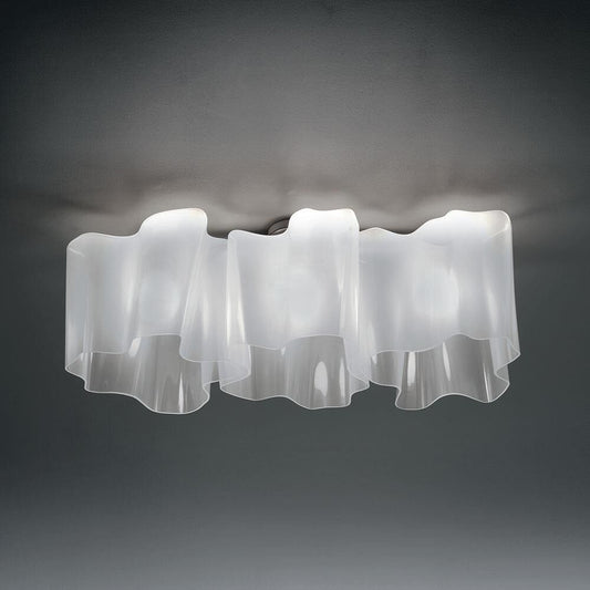 Artemide Gerhard Reichert Michele De Lucchi Logico 39 Inch 3 Light Semi Flush Mount Cp369920