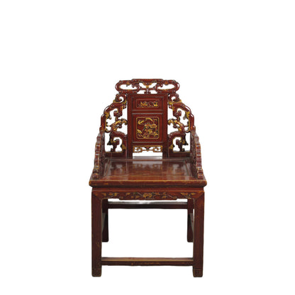 Asian Classic Solid Wood Arm Chair (Set of 2)