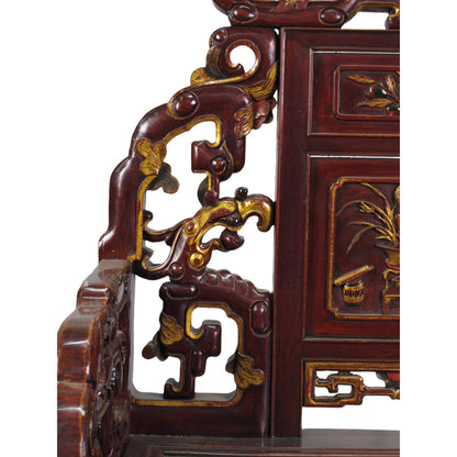 Asian Classic Solid Wood Arm Chair (Set of 2)