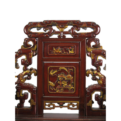 Asian Classic Solid Wood Arm Chair (Set of 4)