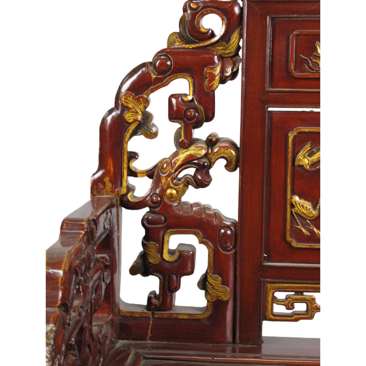 Asian Classic Solid Wood Arm Chair (Set of 4)