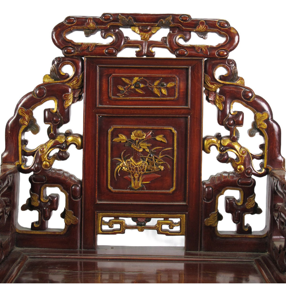 Asian Classic Solid Wood Arm Chair (Set of 4)