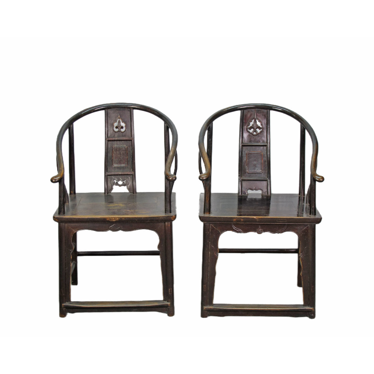Asian Classic Solid Wood Arm Chair (Set of 2)