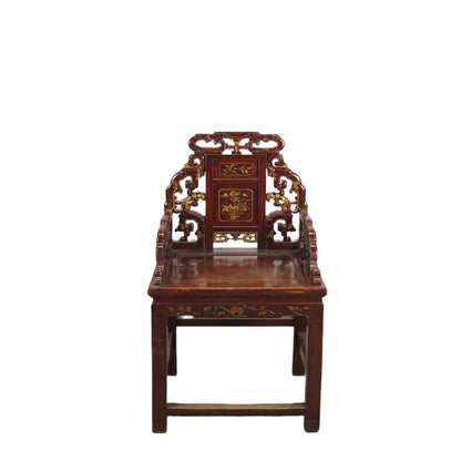 Asian Classic Solid Wood Arm Chair (Set of 2)