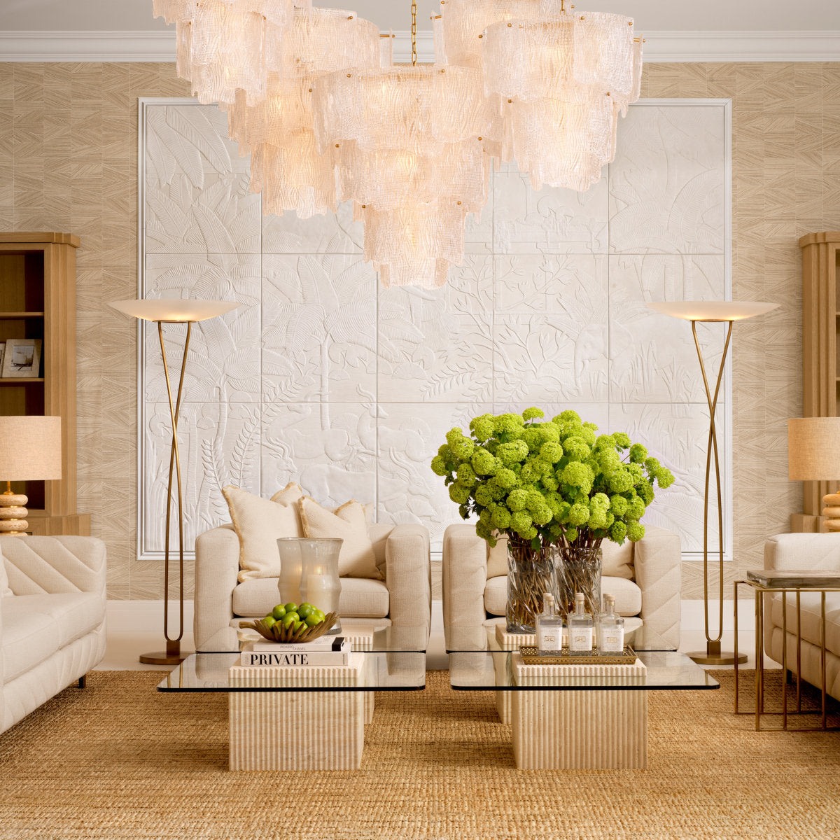 Asinara 7 - Light Metal Chandelier