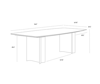 Astara Marble Dining Table