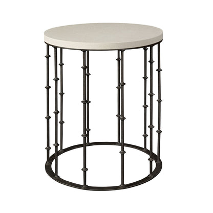 Astor Side Table With Stone Top