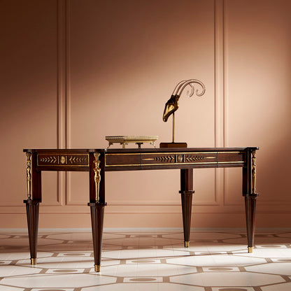 Athena Solid Wood Writing Desk