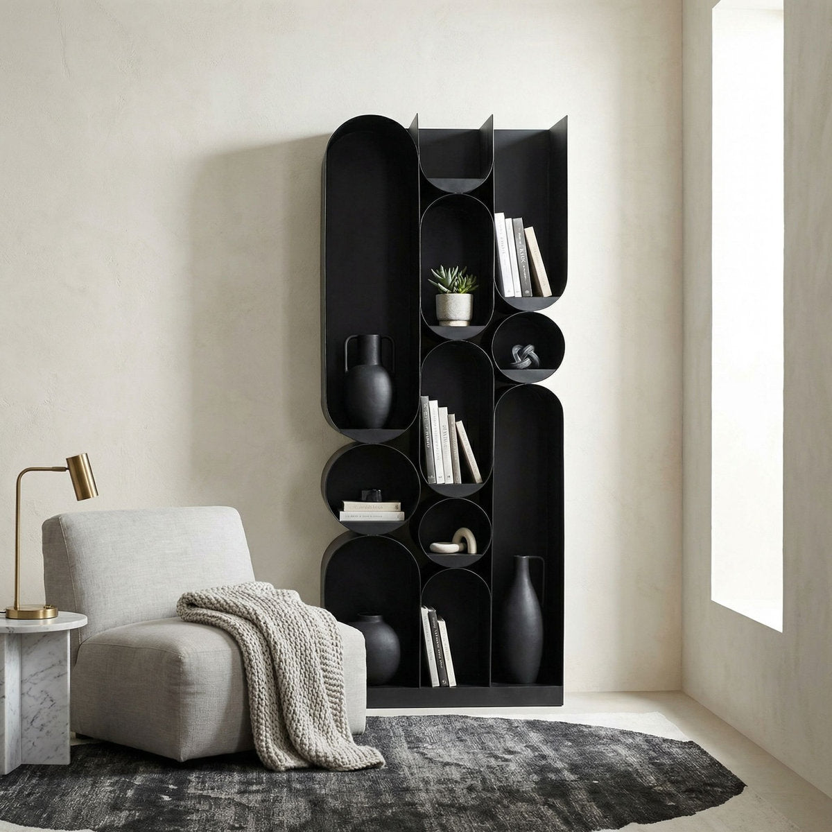 Atomic Geometric Bookcase
