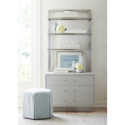 Aubree Hexagon Waterfall Skirt Ottoman