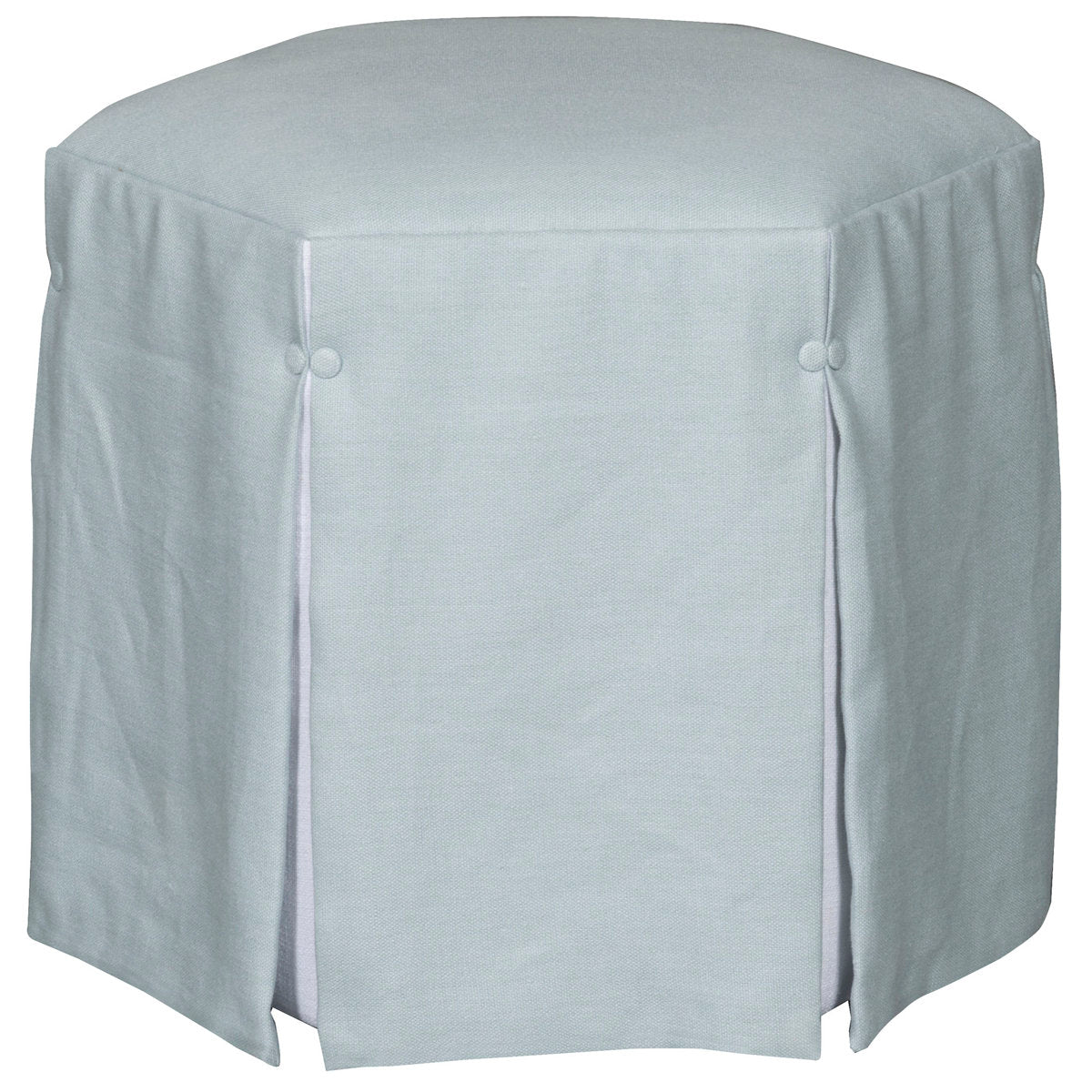 Aubree Hexagon Waterfall Skirt Ottoman