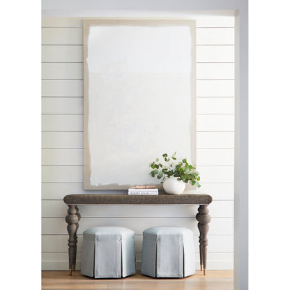 Aubree Hexagon Waterfall Skirt Ottoman