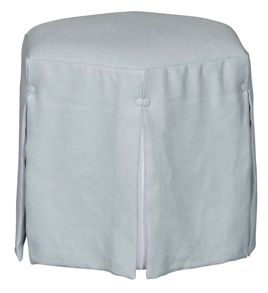 Aubree Hexagon Waterfall Skirt Ottoman