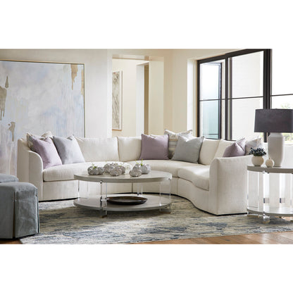 Aubree Hexagon Waterfall Skirt Ottoman