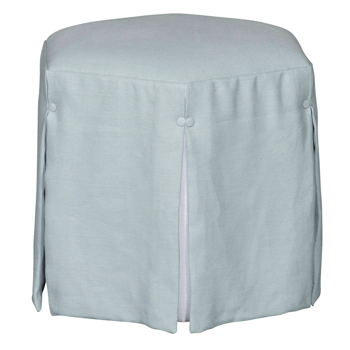 Aubree Hexagon Waterfall Skirt Ottoman