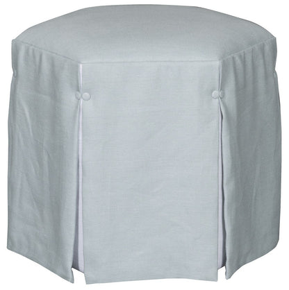 Aubree Hexagon Waterfall Skirt Ottoman