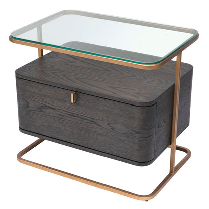 Augusto Glass End Table