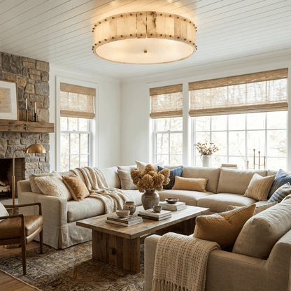 Aurelia Alabaster Ring Ceiling Lamp