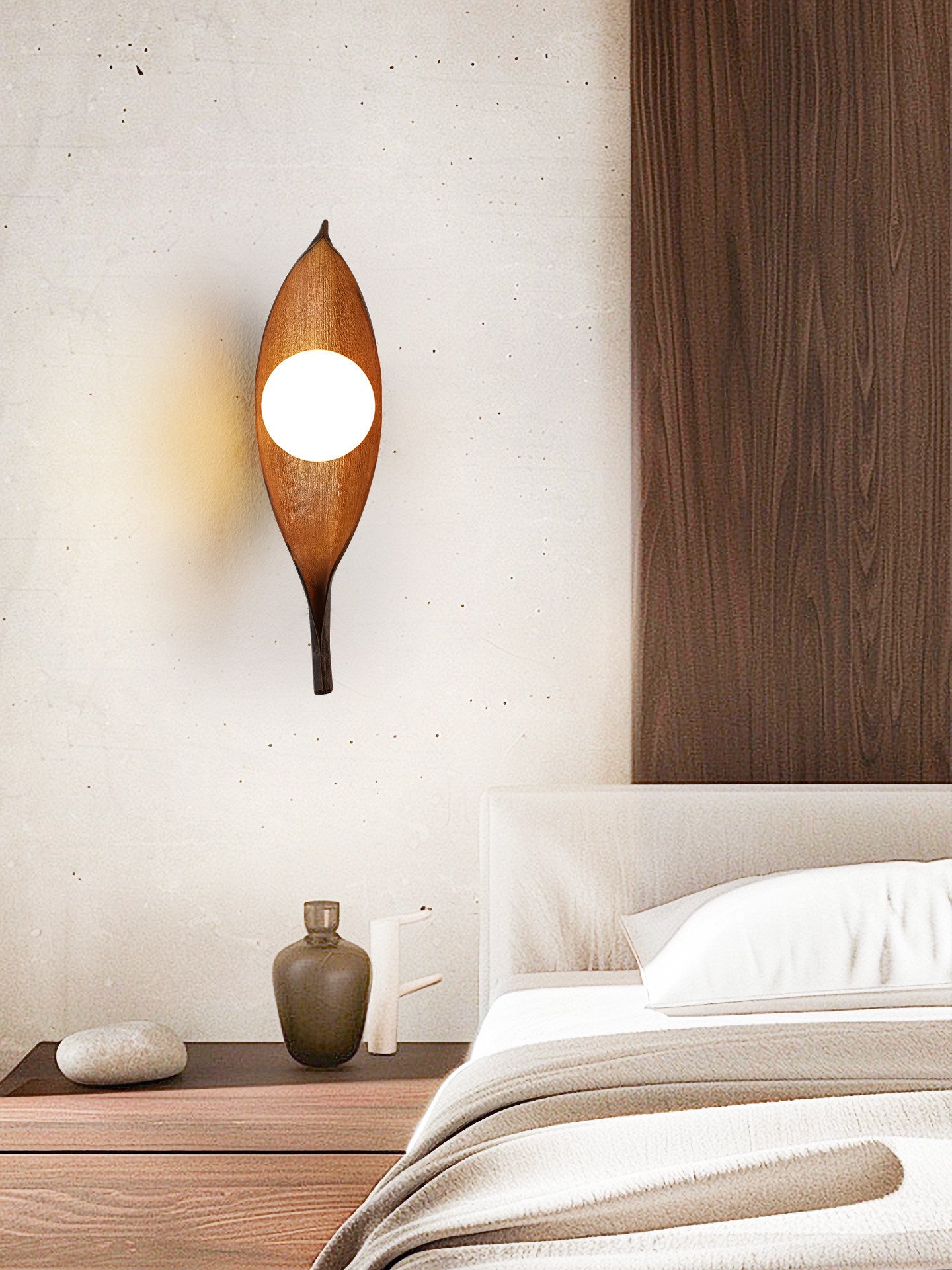 Aureo Leaf Glass Wall Lamp