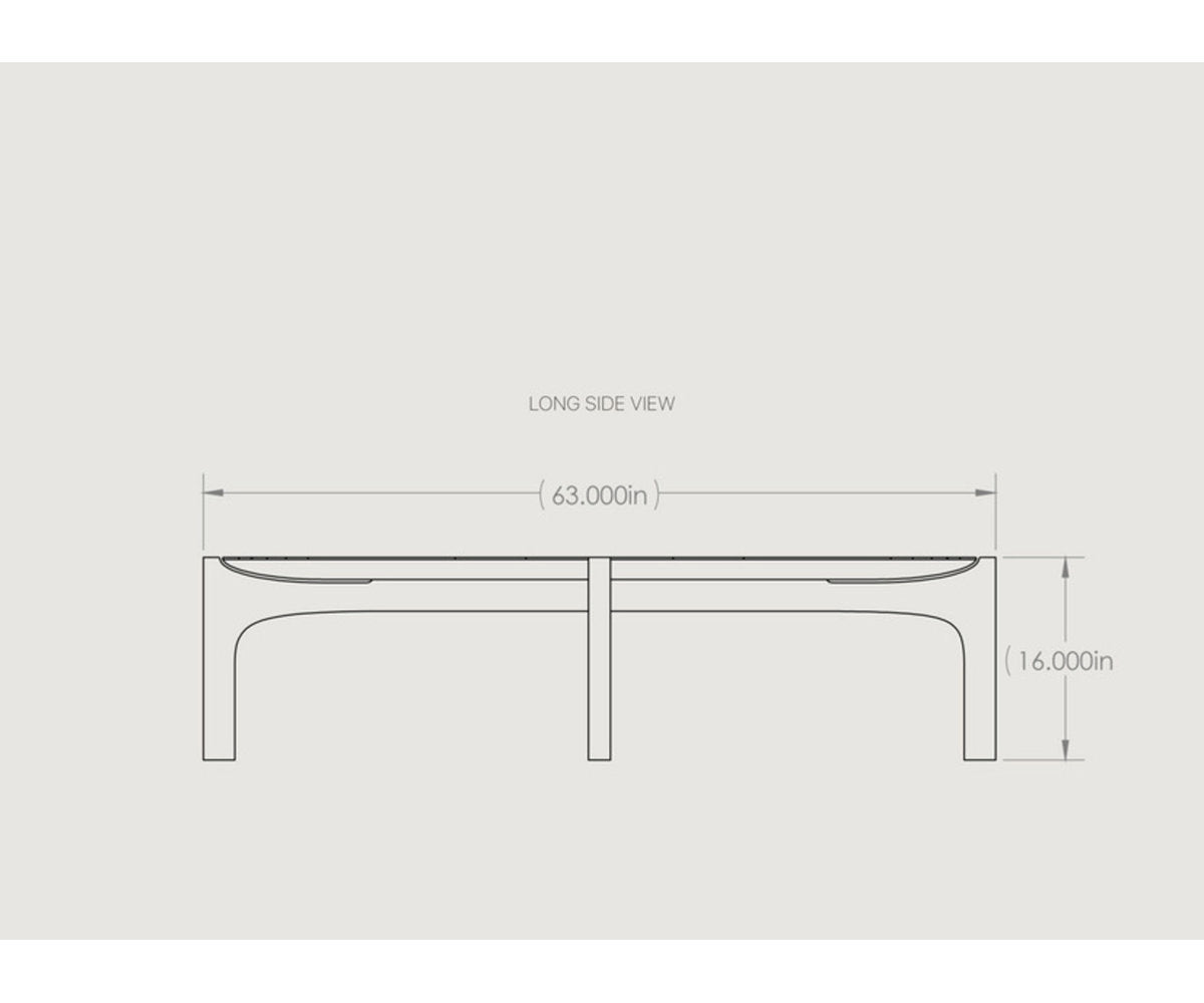 Aux 63" Arc Coffee Table