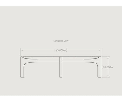 Aux 63" Arc Coffee Table