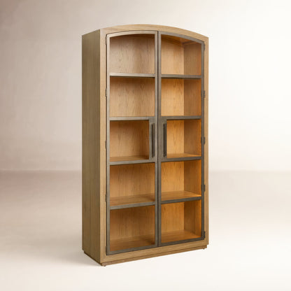 Avaline Scribe Lighted China Cabinet
