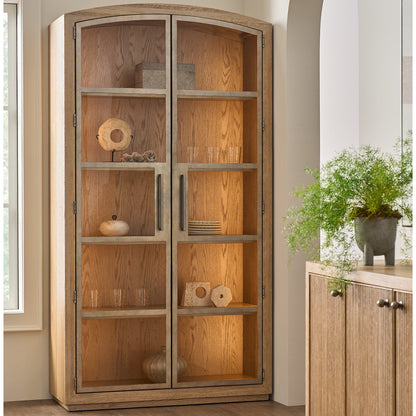 Avaline Scribe Lighted China Cabinet