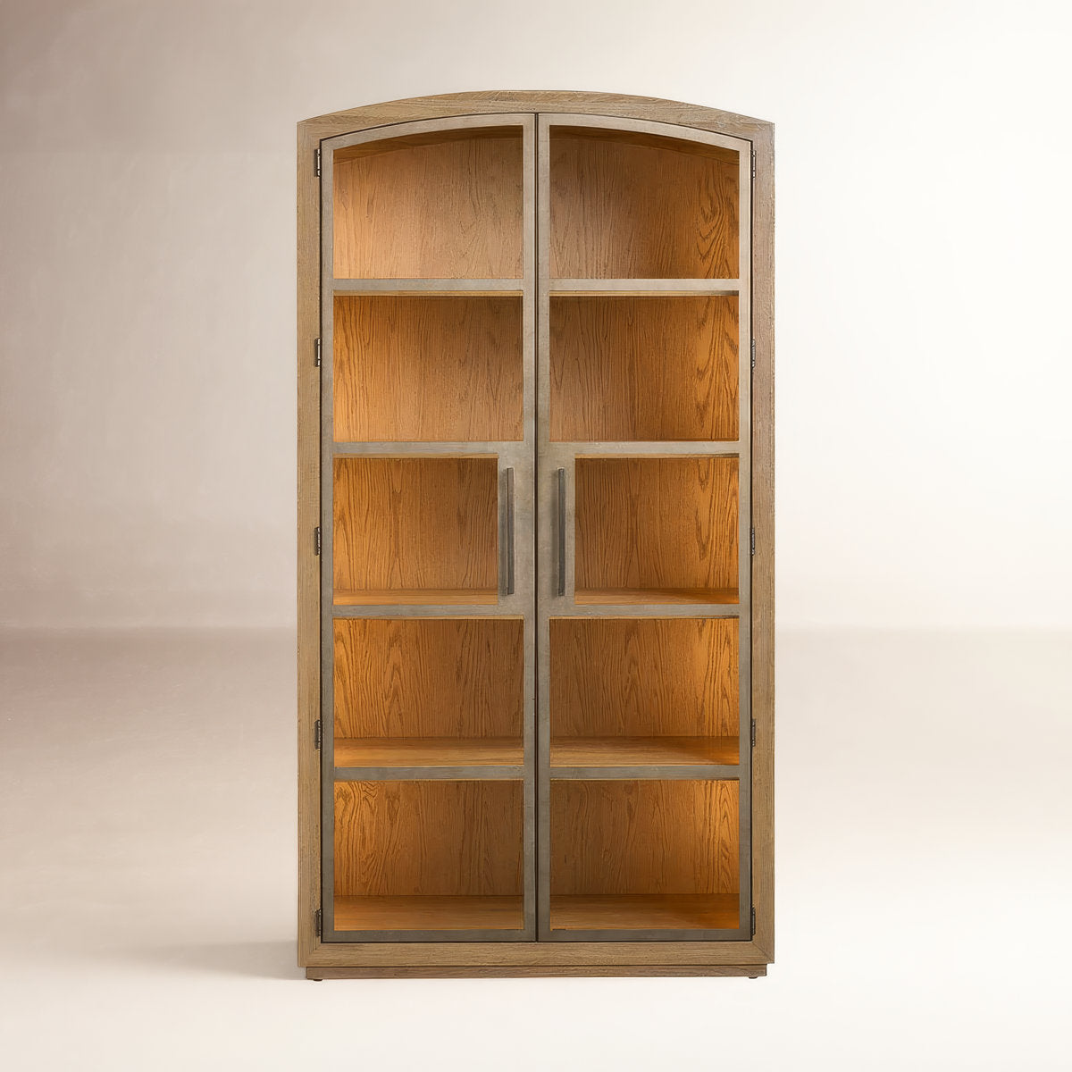 Avaline Scribe Lighted China Cabinet