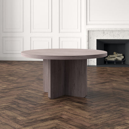 Axel Round Solid Wood Dining Table