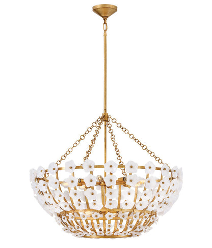 Azalea 12 - Light Steel Chandelier
