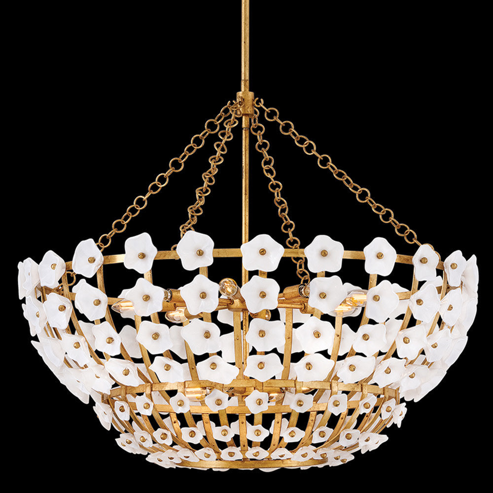 Azalea 12 - Light Steel Chandelier