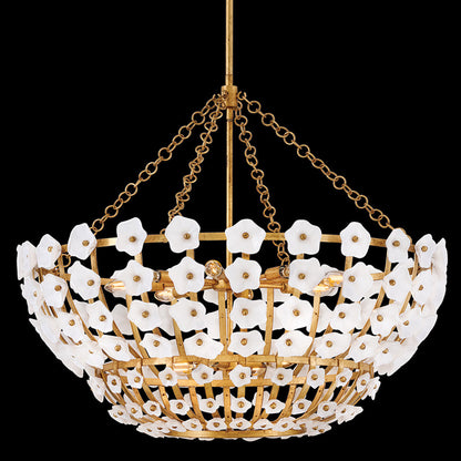 Azalea 12 - Light Steel Chandelier