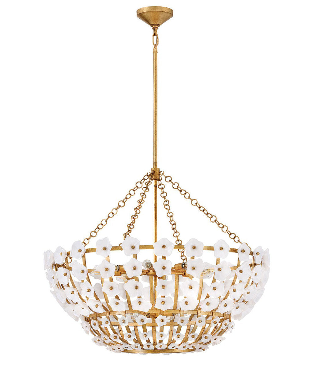 Azalea 12 - Light Steel Chandelier