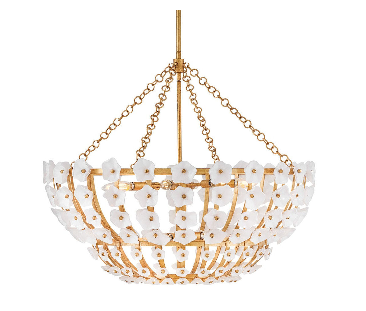 Azalea 12 - Light Steel Chandelier