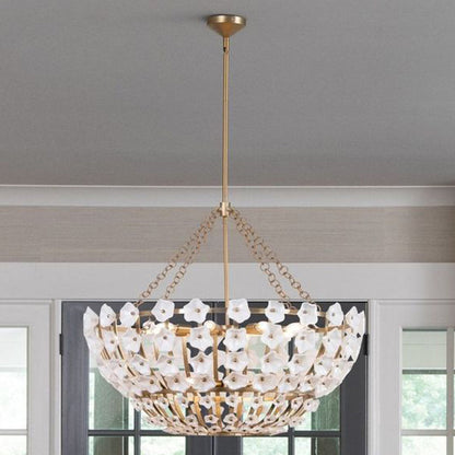 Azalea 12 - Light Steel Chandelier