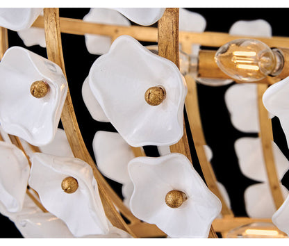 Azalea 12 - Light Steel Chandelier