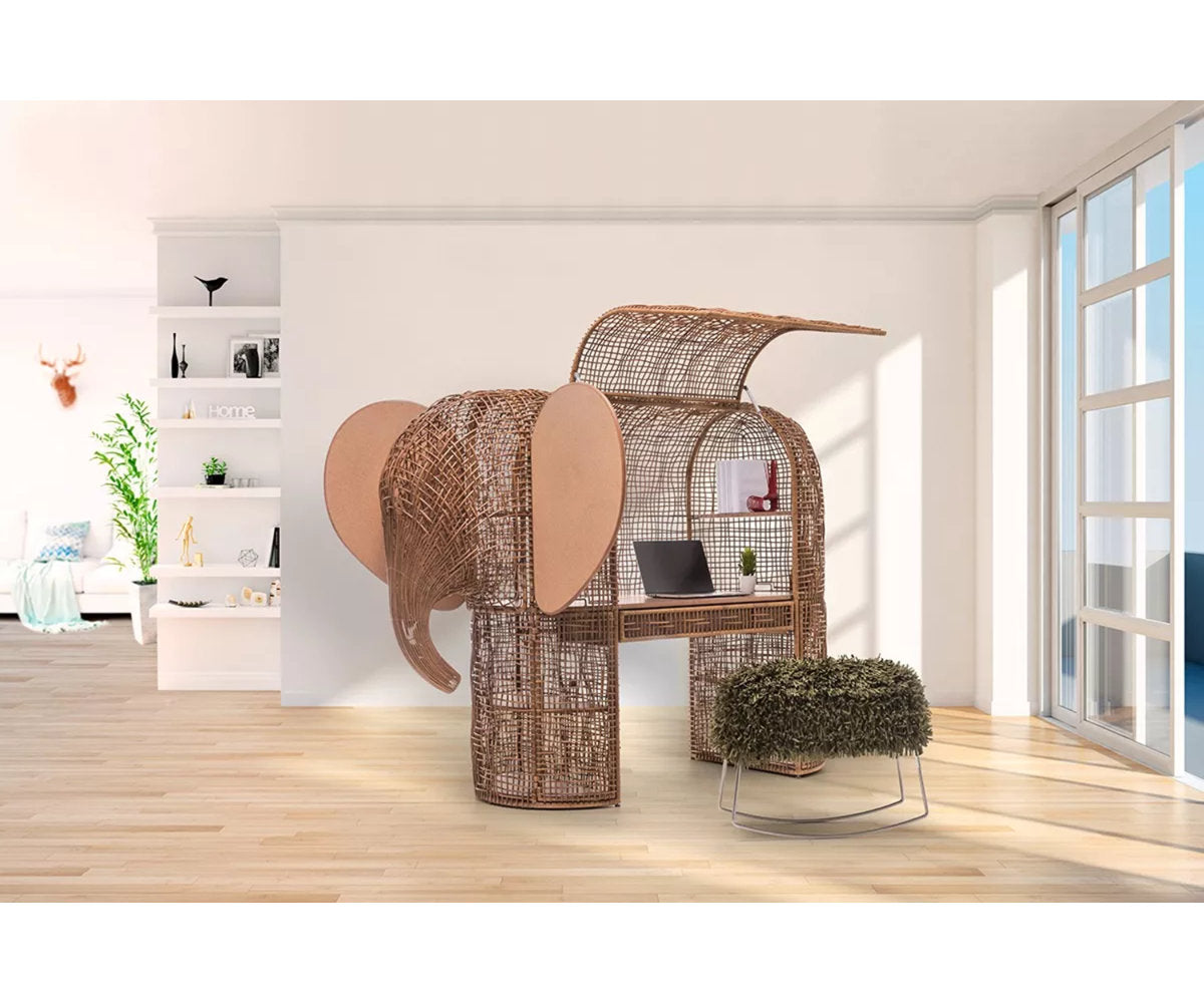 Babar Wood Armoire Desk
