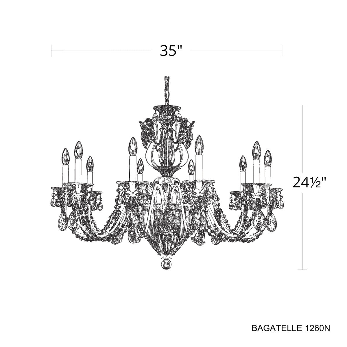 Bagatelle 13 - Light Glass Chandelier