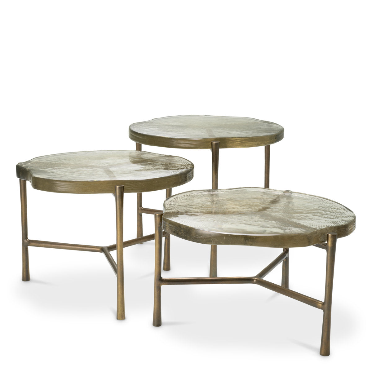 Baldovini Glass Nesting Coffee Table