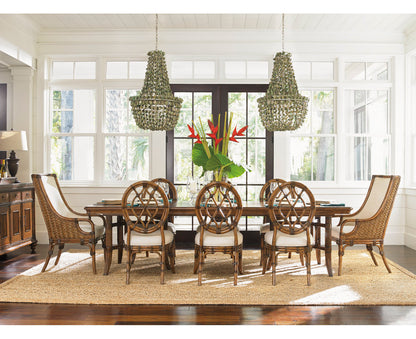 Bali Hai Upholstered Dining Arm Chair