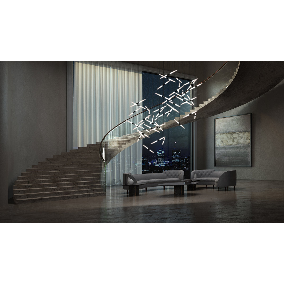 Ballet 24 - Light LED Chandelier