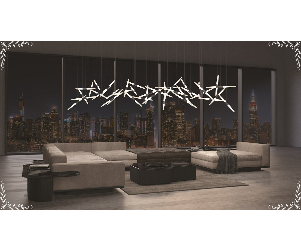 Ballet 9 - Light LED Chandelier