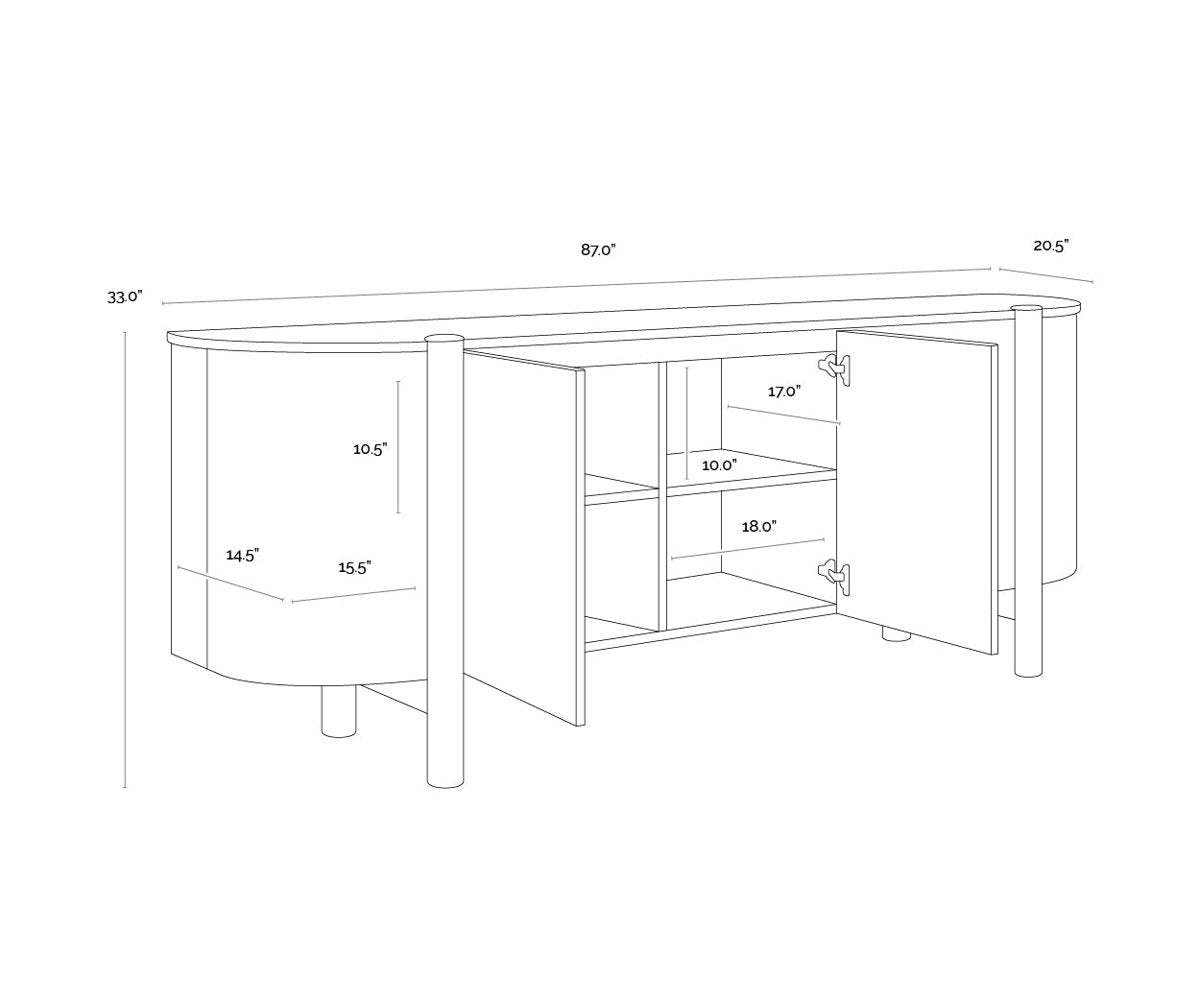Banyan 87'' W Sideboard