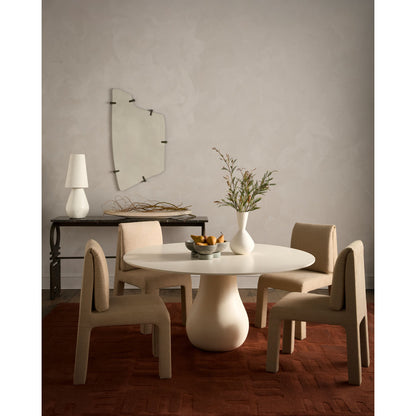Baobab Round Mahogany Wood Dining Table