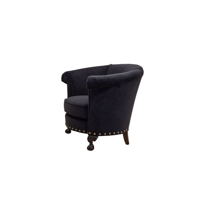 Barrel Chair Chair with Ottoman