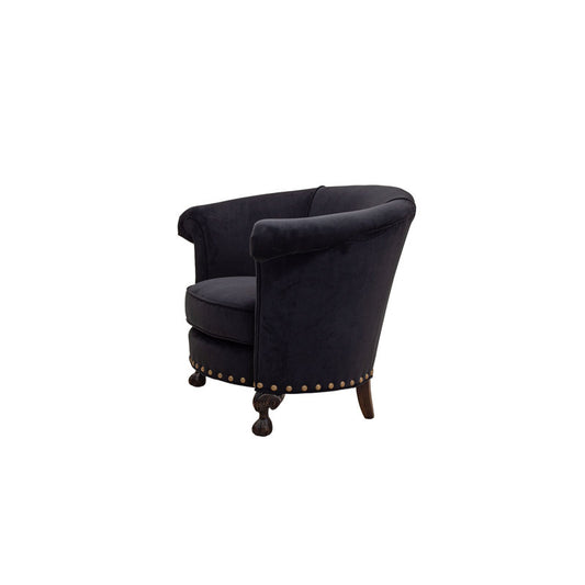 Barrel Chair Chair with Ottoman