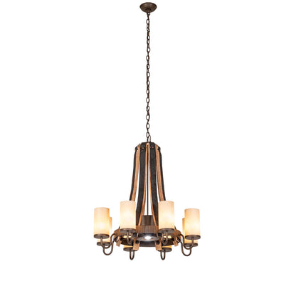 Barrel Stave Madera 9 - Light Chandelier