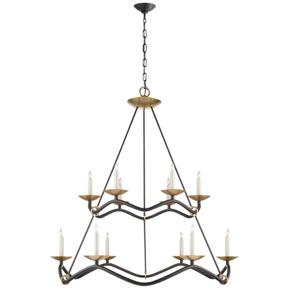 Barry Goralnick Choros Two-Tier Chandelier
