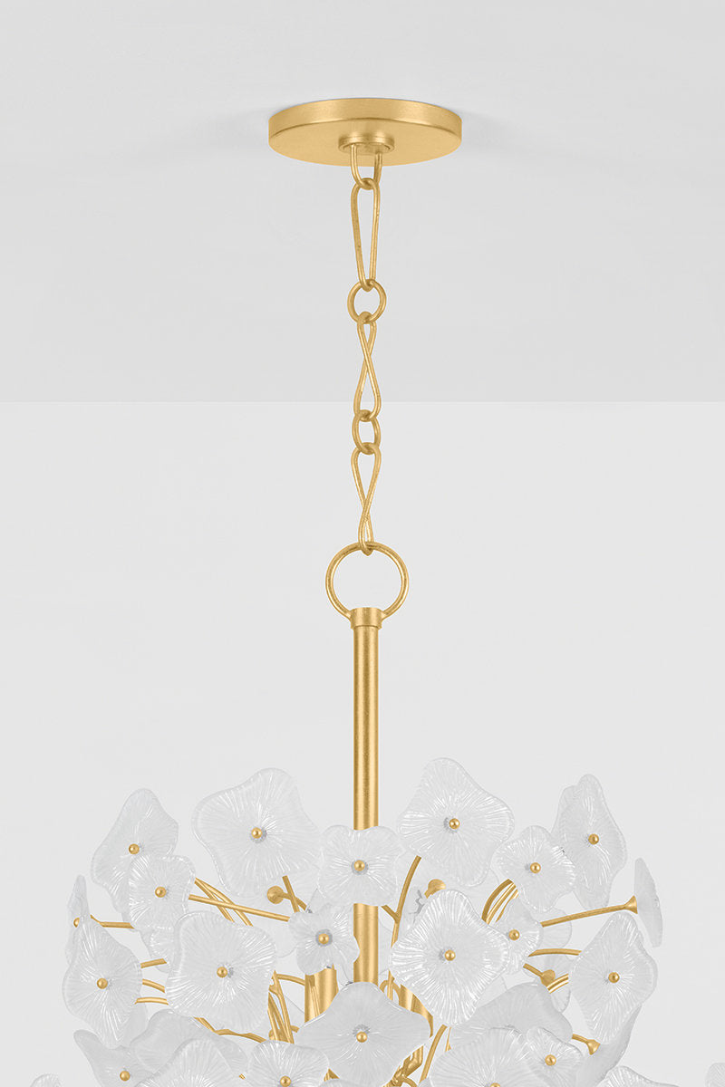 Barrytown Chandelier in Vintage Gold Leaf